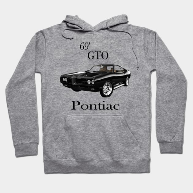 69 GTO Pontiac Hoodie by Muscle Car Tees